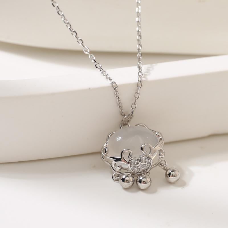 Ожерелье с подвеской Peace Lock для женщин, модное, универсальное и стильное, для подарка на день рождения лучшей подруге