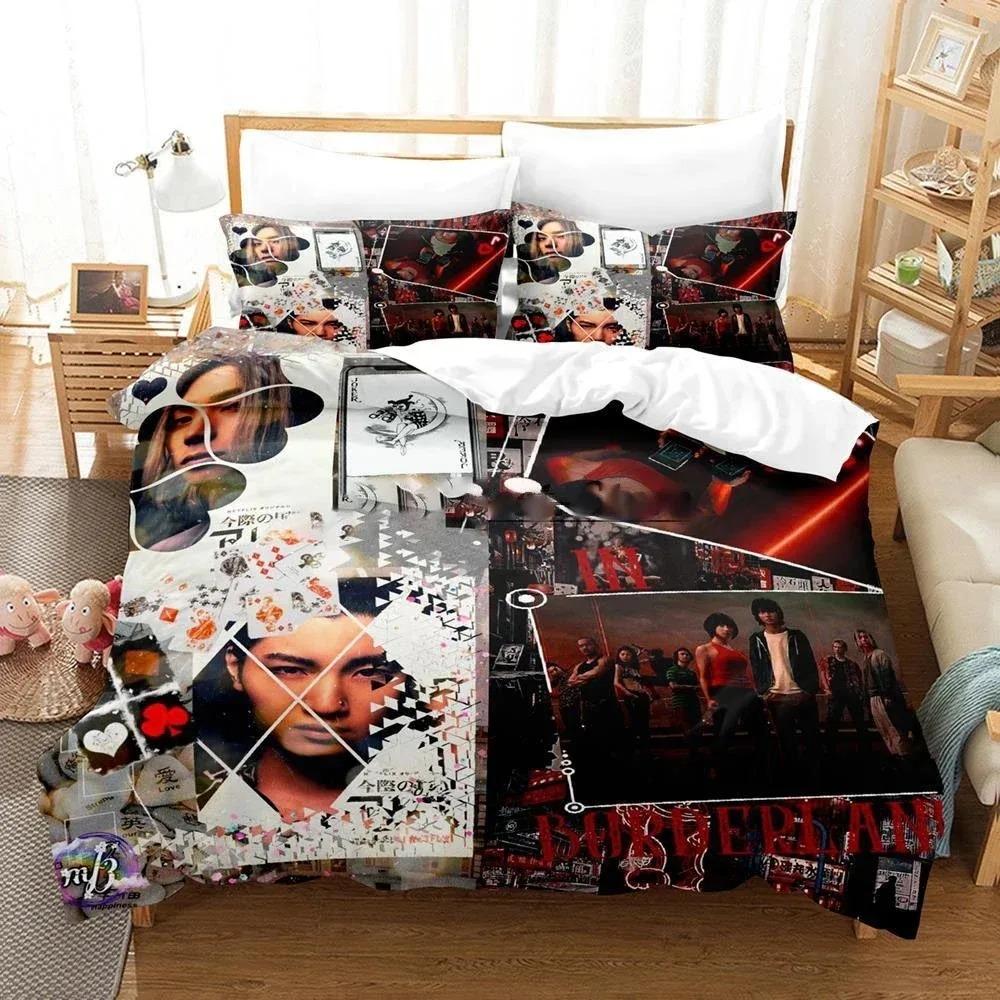 Comforter 3D Alice In Borderland Season 2 Bedding Set For Boys Bedroom Single Double Full Queen King Size