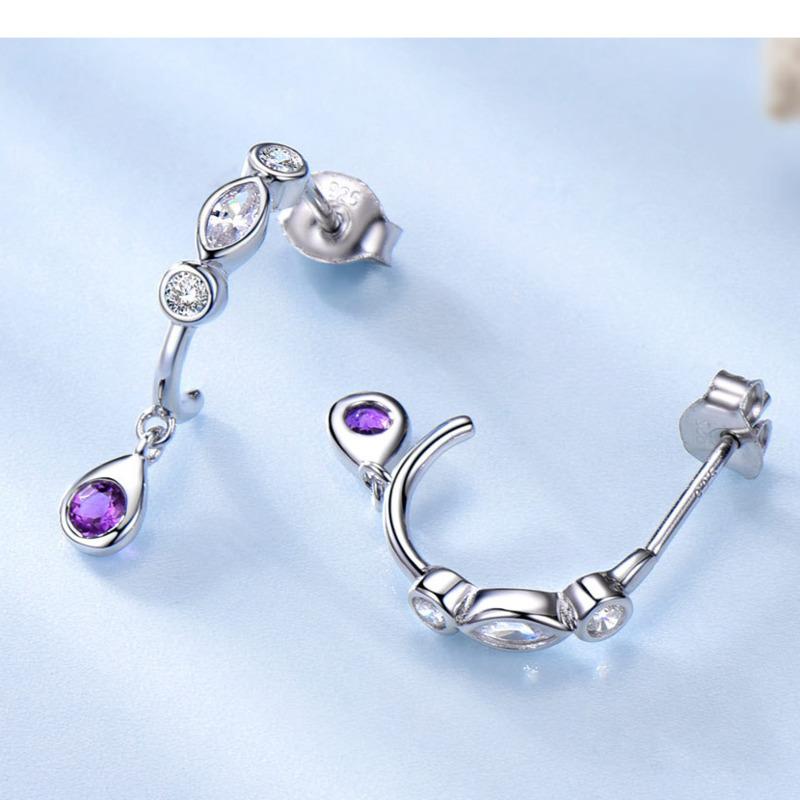 Gica Gema Новые ювелирные изделия из стерлингового серебра S925, длинные стильные простые классические серьги-капли для женщин, изысканные ювелирные изделия высокого качества, подарок на День святого Валентина