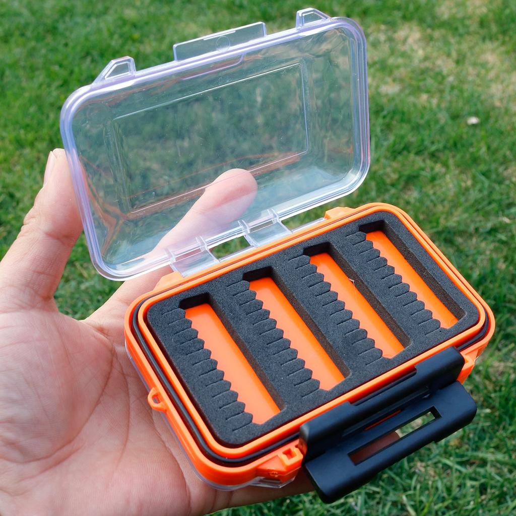 Kylebooker Fly Fishing Flies Foam Box Waterproof Fishing Double Sided Tackle Box Storage For Fishing Hook