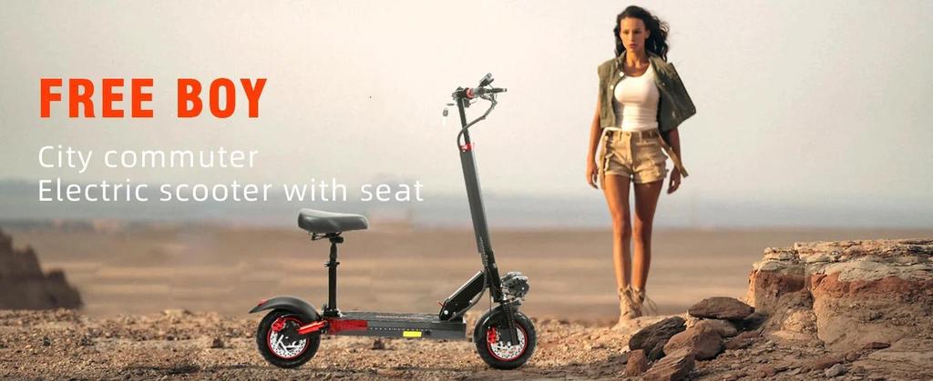 New Electric Scooter J-01 800W Motor 48V15AH Battery With Seat E-Scooter Adult 10" Tire City Commuter All-Terrain Fold Scooters