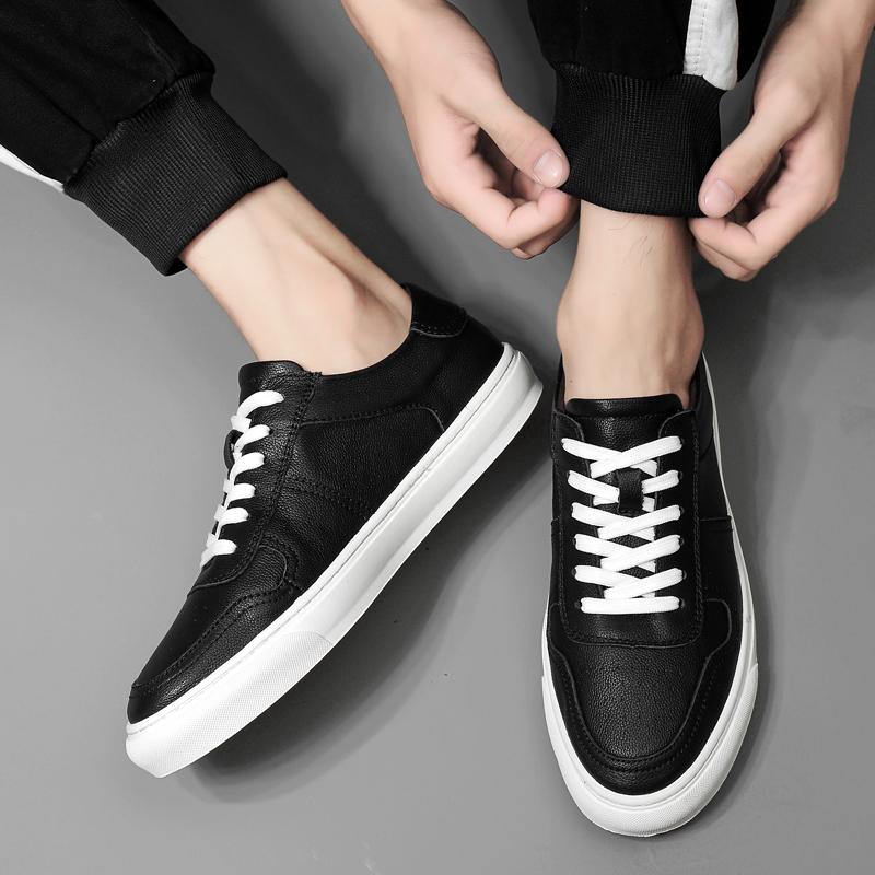 Мужская удобная обувь для ходьбы, универсальные винтажные мужские кроссовки, дышащая мужская повседневная обувь из натуральной кожи для скейтбординга, мужские