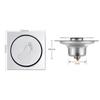 Metal Shower Foot Floor Drain Pop Up Bounce Drain Filter Creative Press-Type Floor Drain