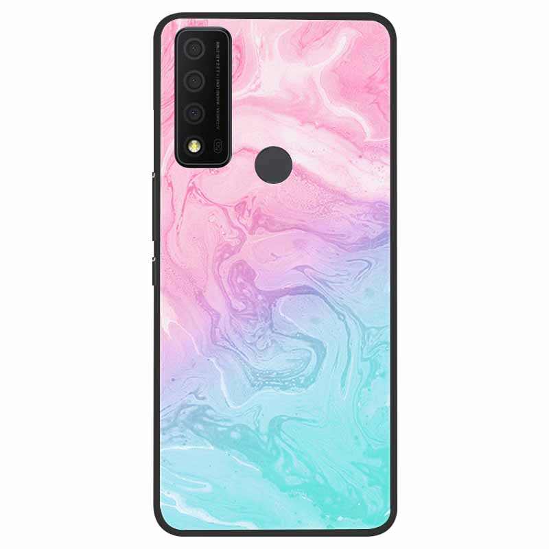 Для TCL 30 XE 5G Чехол Мраморный Кот Мягкий Силиконовый Задний Чехол для Телефона TCL 30 XL 30V 5G Чехол TCL30 XE T767W 30XE 5G Coque Funda Сумка