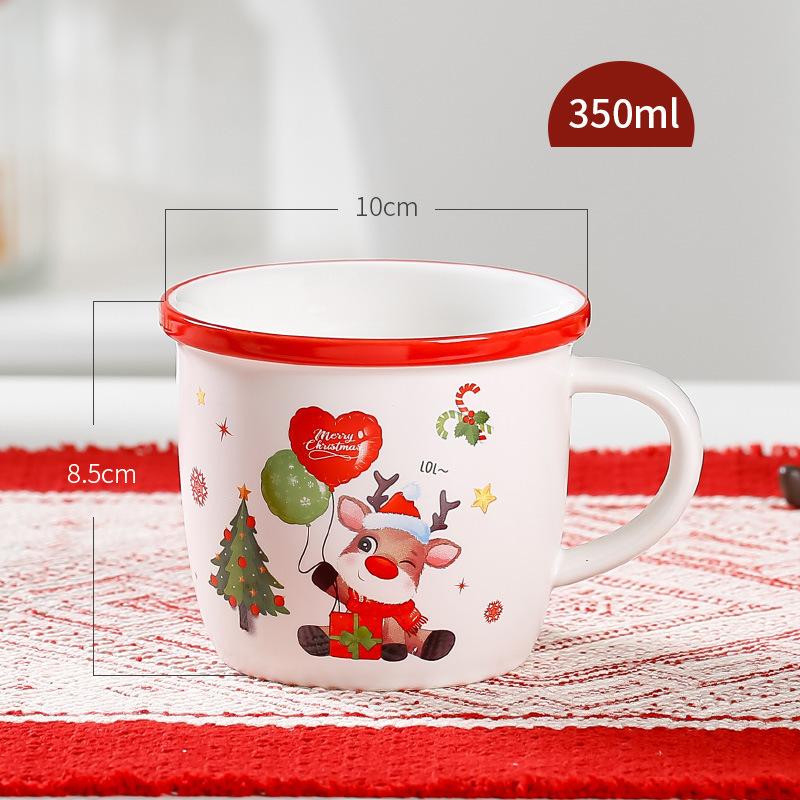Милая мультяшная рождественская керамическая чашка кофейная кружка Санта-Кружка креативная чашка для воды