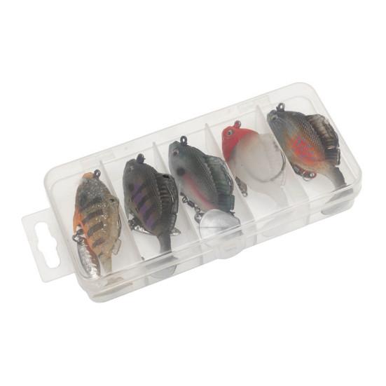 5 шт. 6 см/10,5 г приманка для прыгающей рыбы с вращающимся лезвием, крючком без водорослей, лопастным хвостом, искусственная приманка для соленой воды, пресноводного судака, окуня, рыболовные принадлежности