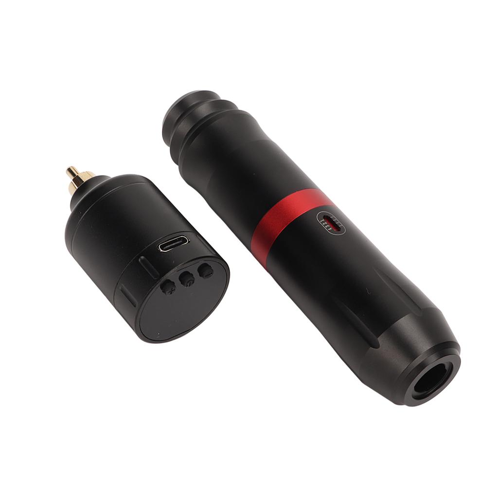 Rotary Tattoo Pen Machine Kit with 1300mAh Power Supply Clip Cord RCA Connector Wireless Tattoo Pen