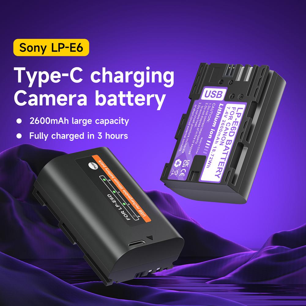 PALO LP-E6D LP E6 LPE6 LP E6N аккумулятор типа C для зарядки камер Canon 5D Mark II III 7D 60D EOS 6D 70D 80D EOS 5DS R