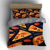 Pizza-themed design. Bedding Duvet cover sets Duvet covers Pillowcases gifts (1 * Duvet Cover 2 * Pillowcases, without duvet insert)