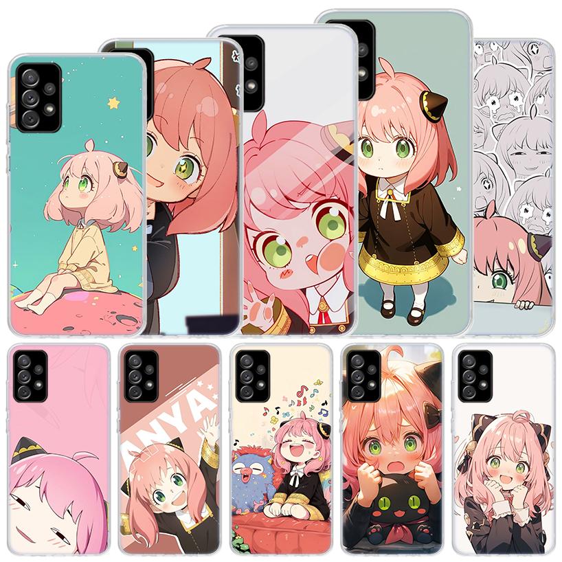 S-Spy Family Anya Soft Case For Samsung Galaxy A52 A42 A32 A22 A12 A02S Phone Cover A50 A51 A70 A71 A41 A31 A21S A40 A30 A20E A1
