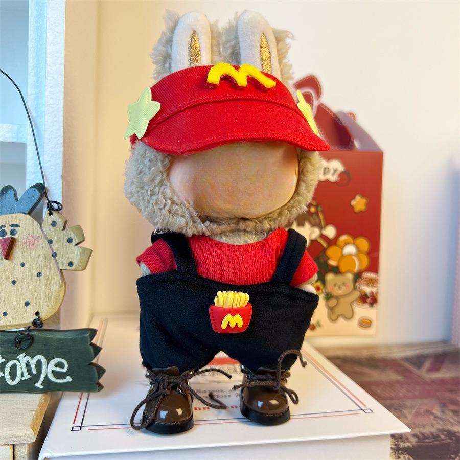 Подходит только для 17-сантиметровой тканевой куклы Лабубу, виниловых кукол, плюшевых игрушек и другой носимой одежды