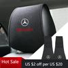 Горячий W204 C200 Горячий Новый 1 шт. Подушка для подголовника спинки автомобильного сиденья Пылезащитный чехол для Mercedes Benz C180 C200 C260 C300 W108 W124 W126 W1