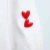 DIY Love Lapel Pin Mini Red Heart Badge Pin Romantic Heart Brooch  Women Men
