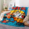 1PC Popeye Print Flannel Blanket, High quality Comfortable for All Seasons, Home Decor, Warmth and Comfort, Perfect for Christmas Gifts