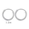 Men Ears Rings Silver Color Hoop Earrings Small Circle Cartilage Piercing Loop Goth Stud Earrings