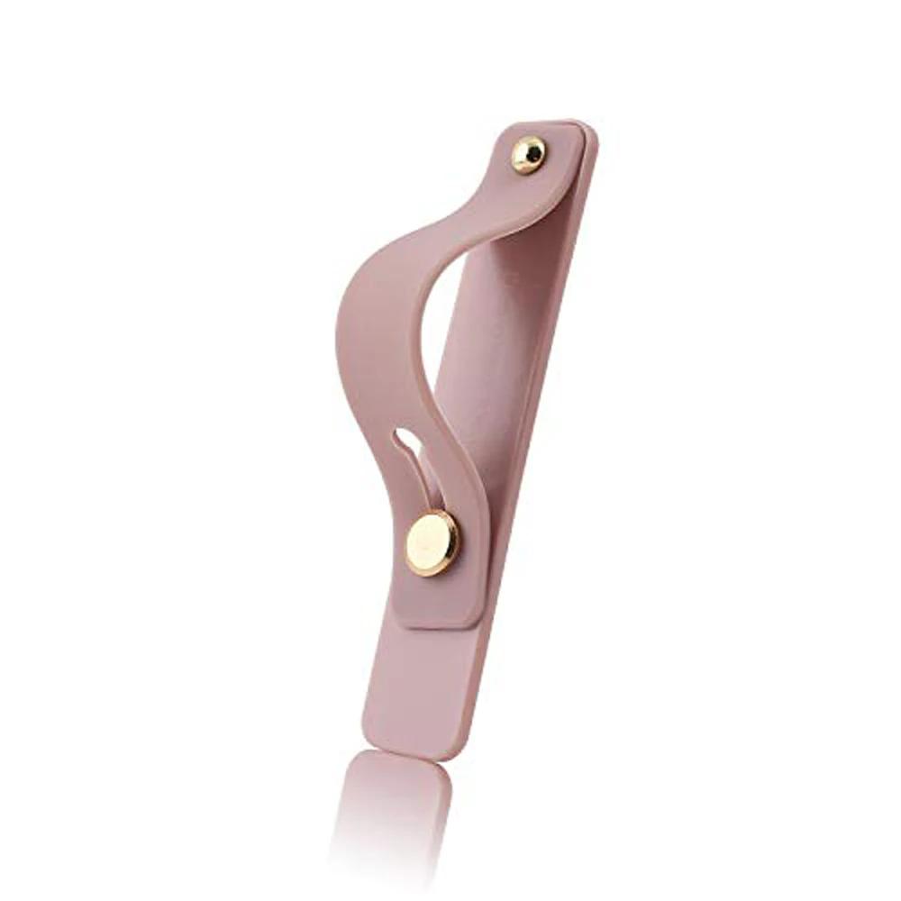 Wrist Band Hand Band Finger Grip Mobile Phone Holder Stand Push Pull Universal Plain Color Phone Socket Holder for iPhone Xiaomi 5