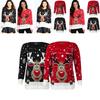 Stylish Unisex Christmas O-neck Knitted Sweater Comfortable Retro Jumper Knitwear For Holiday Joy