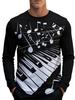 Music Lover's Essential: Gibson Les Paul Guitar Print Long Sleeve T-Shirt