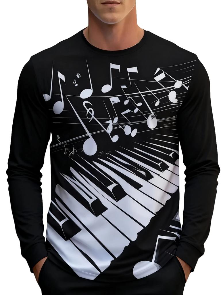 Music Lover's Essential: Gibson Les Paul Guitar Print Long Sleeve T-Shirt