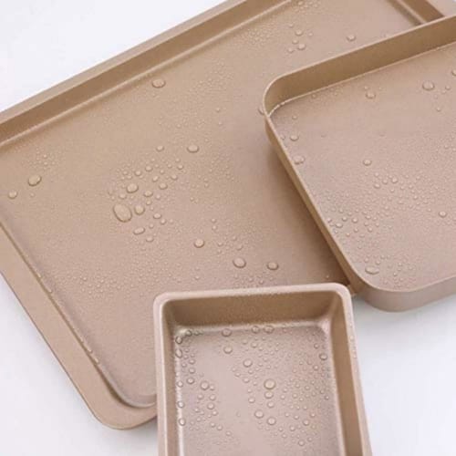 TAKEY Oven/Range Baking Sheet, Roll Cake Baking Sheet, DIY Baking Tray Set, Non-Stick Cookie Pan Set, Lightweight Oven Baking Sheet, Professional Baki