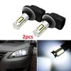 2Pcs High Power 6500K White 30-SMD 4014 880 881 889 H27 LED Replacement Bulbs For Car Fog Lights DRL