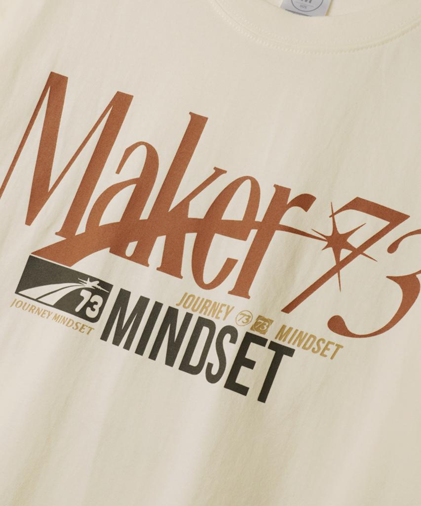 JEMUT Maker Line Long Sleeve T-Shirt Cream Jilt2652