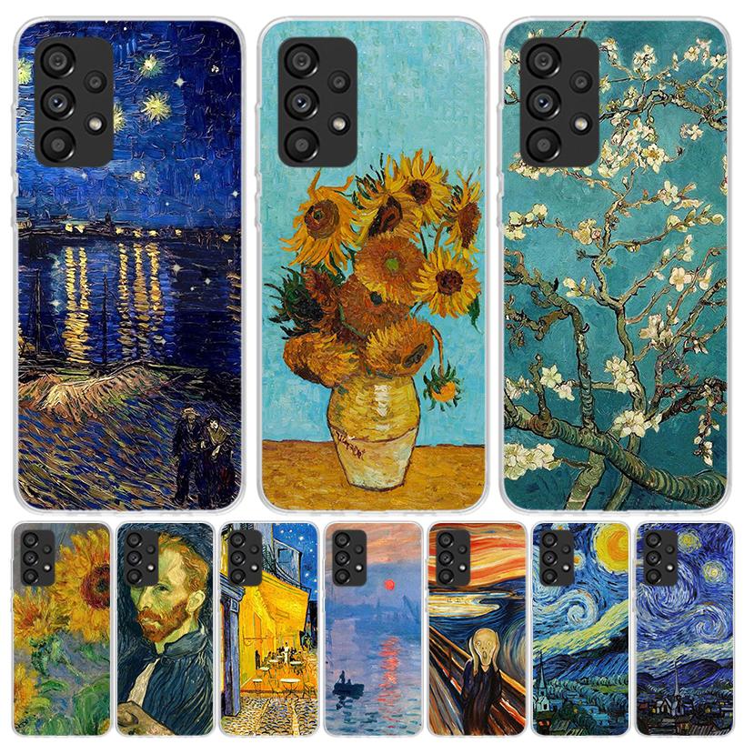 Van Gogh Oil Art Painting Case Phone Cover for Samsung Galaxy A17 A16 A15 A14 A13 A56 A55 A54 A53 A36 A35 A34 A33 A26 A25 A24 A2