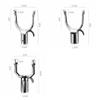 U Shaped Clothes Rod Joint Aluminum Alloy Durable Clothes Fork Head Portable Laundry Hanging Fork Household