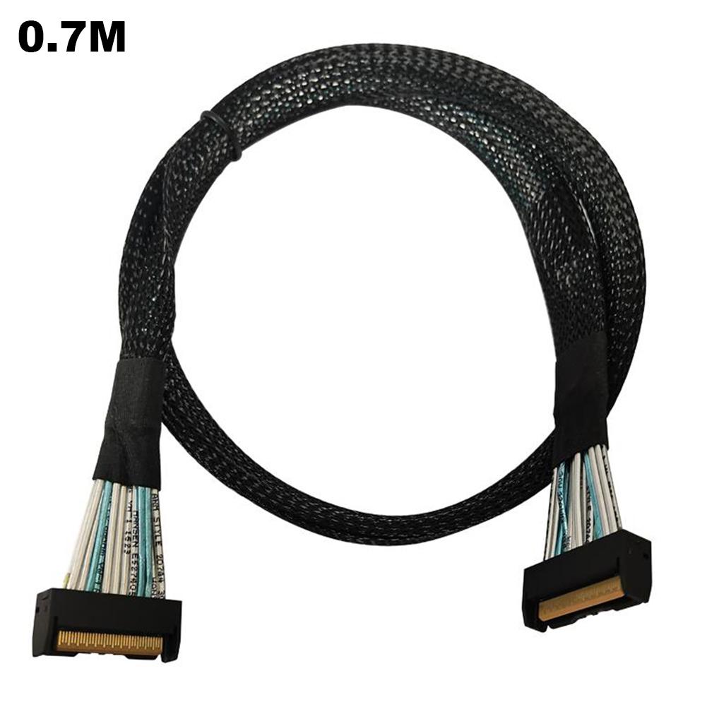 Server High Speed Adapter Cable 32Gbps SAS MCIO SFF-8654 8I 74P To MCIO SFF-8654 Cable for Workstations Data Storage