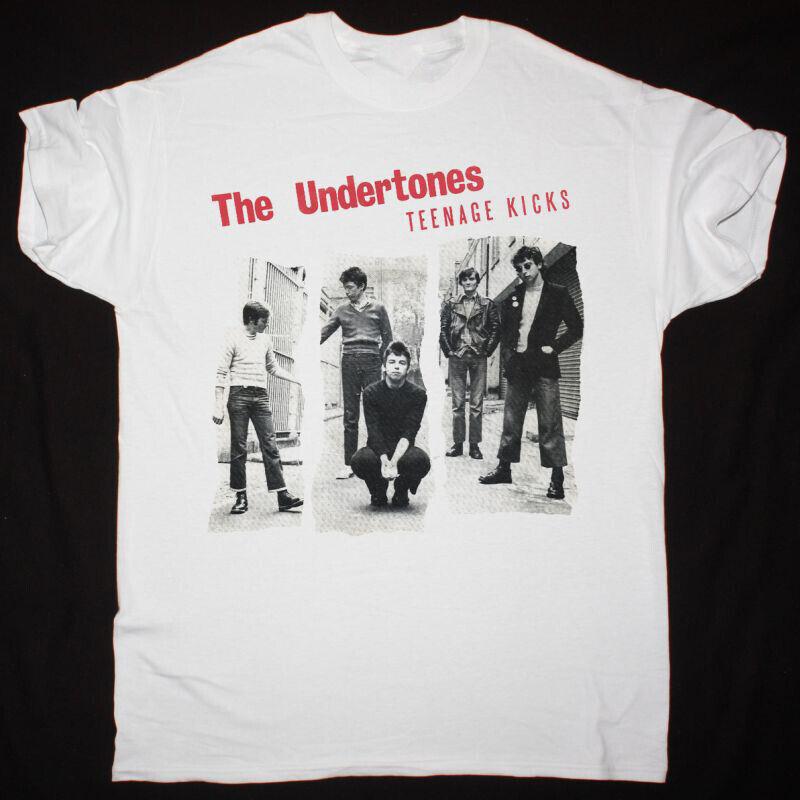 Винтажная футболка The Undertones Band Teenage Kicks Хлопок S 2345Xl Белая J424
