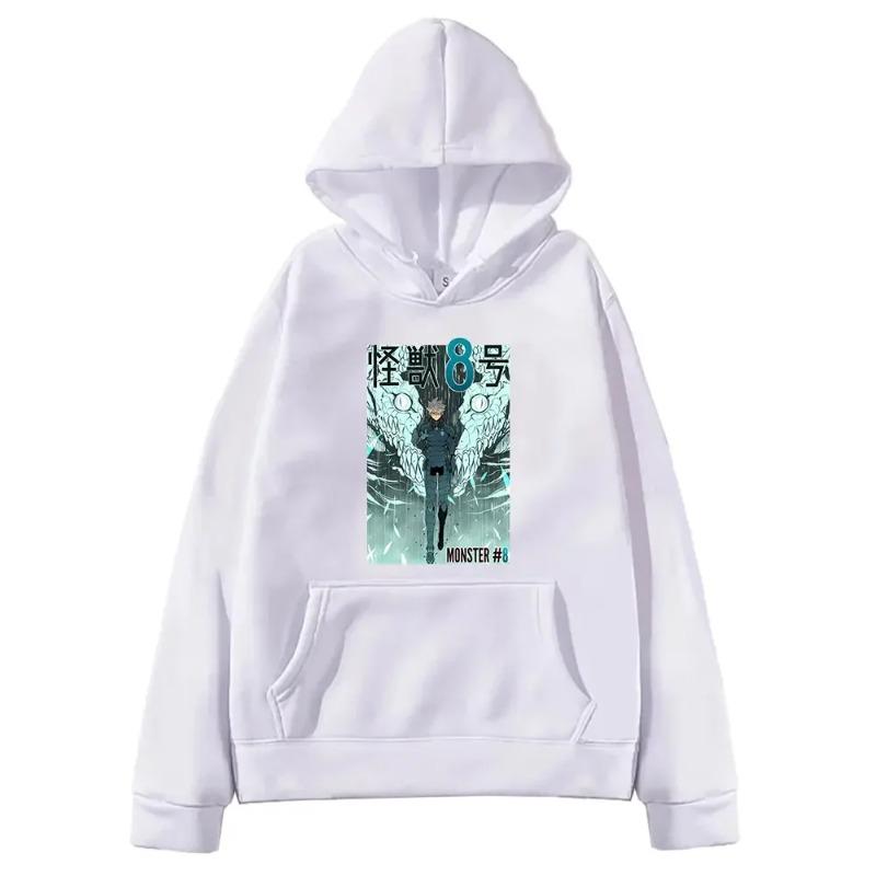 Осеннее Аниме Кайдзю № 8 Итикава Рено Принт Толстовка с капюшоном Мужская Женская Большого размера Популярная Толстовка Харадзюку Унисекс