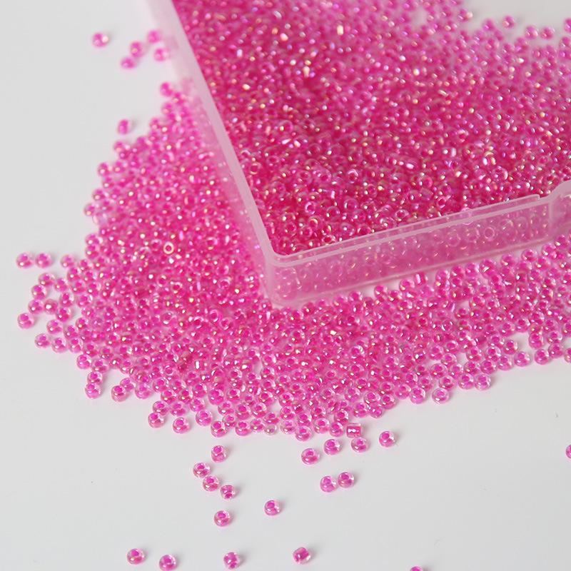 Прочные стеклянные бусины 2 мм различных однотонных цветов для изготовления украшений своими руками