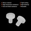 uxcell High Temperature Resistant Silicone Plug Mount Diameter 4mm/0.16" T-Shaped Solid Rubber Stopper Hole