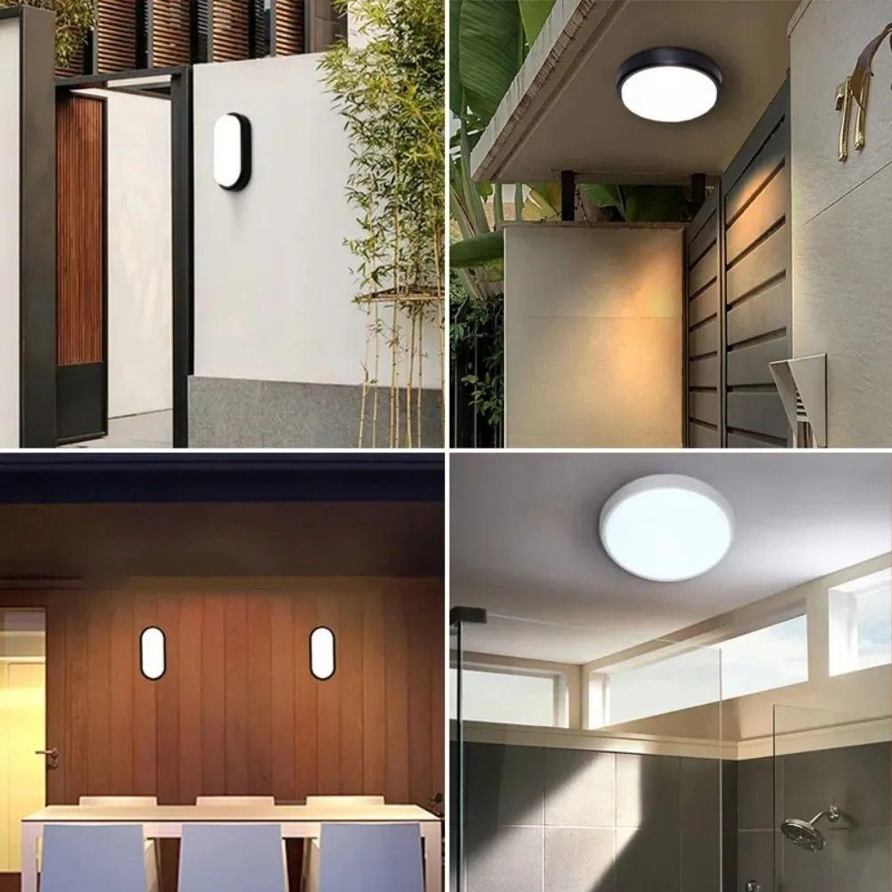 Surface Mounted LED Wall Lamp Moistureproof Yard Lamp Sconce Lighting Wall Mount Light Bathroom