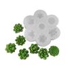 Flexible Succulent Plant Mould Delicate Silicone Mold for Succulent Plant and Crystal Epoxy Plaster Home Decor Crafts