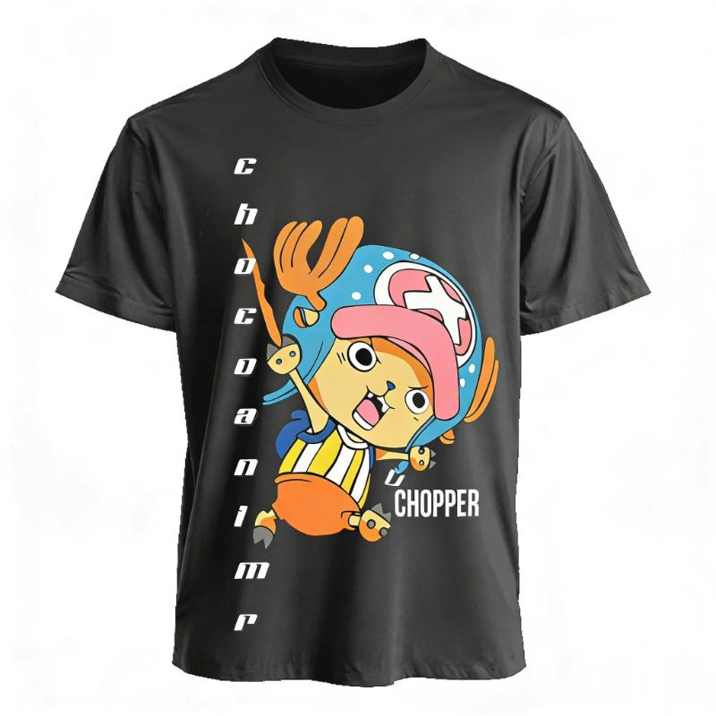 One Piece Chopper Anime T Shirt Men Women 2026 Summer New Cotton Short Sleeve Tee Tops Streetwear Casual Graphic Tee Y2k Clothes