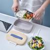 Ланч-бокс из нержавеющей стали с посудой Детский ланч-бокс Портативный ланч-бокс Bento Box Контейнеры для еды, пригодные для микроволновки