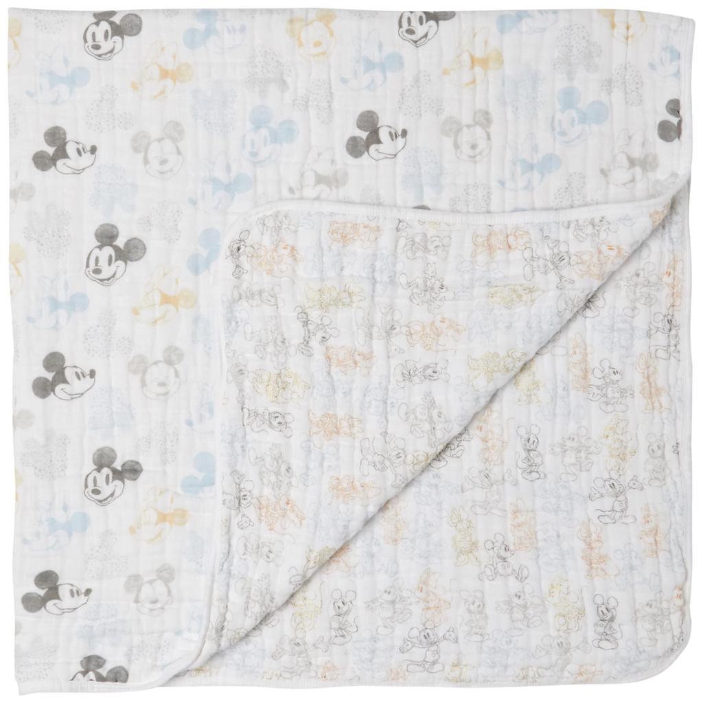 Aden anais Японский оригинал Disney Микки Минни ADBC10013DIJ 120 x 120 см Муслиновый хлопок Классическое одеяло-мечта 1 шт. Детское одеяло Марлевое одеяло Детское