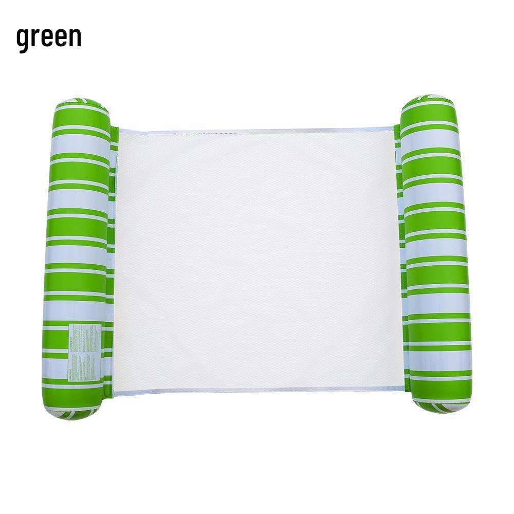 Надувной полосатый плавающий гамак со складной спинкой для взрослых