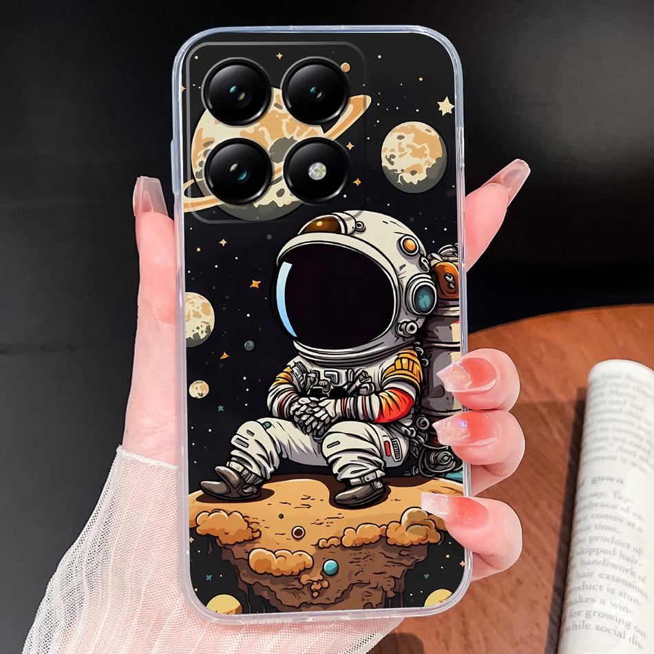 For Xiaomi 15T 14T Pro Phone Case Lovely Fish Patterns Soft TPU Clear Silicone Bumper For Xiaomi 15TPro 14 T Lightweight Funda