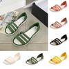Women Summer Flat Sandals 2023 Open-Toed Slides Slippers Candy Color Casual Beach Outdoor Female Ladies Jelly Shoes