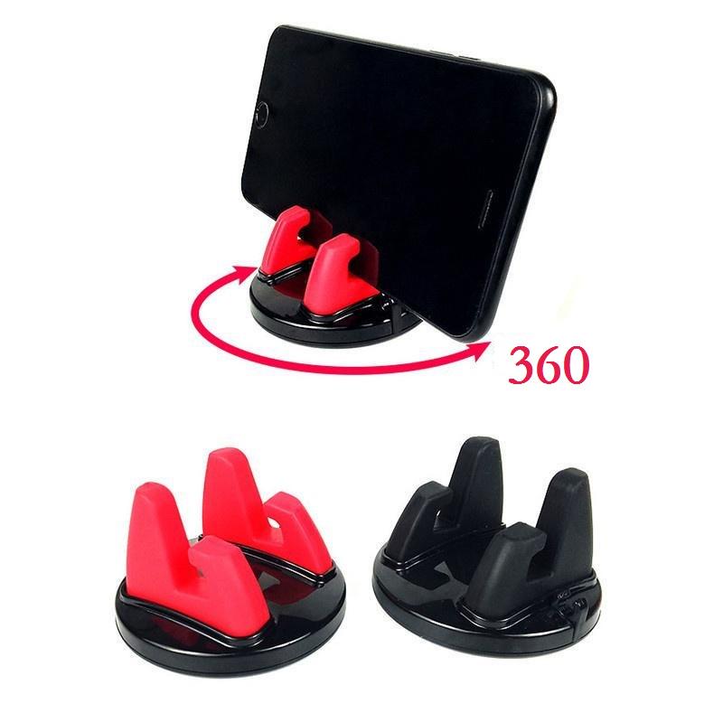 Car Phone Holder Mini Stands Support Anti Slip Mobile 360 Degree Rotate Mount