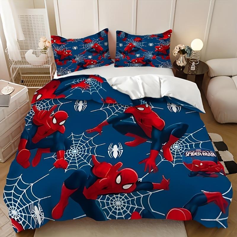 Spider-Man 3-Piece 1 Quilt Cover One Piece Bedding Set Comforte Luxus Exquisite Birthday Gift 100% Polyester Home Decor