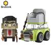 Bricklink Speed ​​Champion MOC Технический автомобиль Mr Bean's Mini Sports Racing Mustanged Vehicle Building Blocks для детей