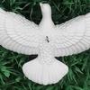 Christmas Bird Ornaments Artificial White Peace Bird Hanging Decoration for Xmas Tree Wreath Holiday Party Decor