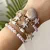 Bohemian Conch Beaded Bangles Turtle Pendant Wrap Charm Hand Chain  Jewelry
