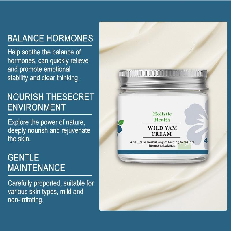 Крем с диким ямсомОрганический для гормонального баланса Женский органический крем с корнем дикого ямсадля всех типов кожи