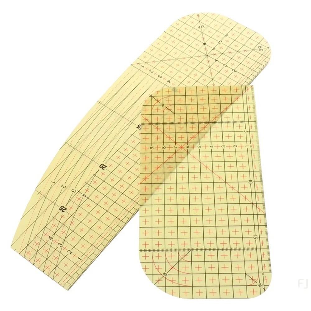 1/2 шт. DIY Лоскутная линейка Инструмент для измерения Лоскутная линейка Линейка для ткани Лоскутное рукоделие