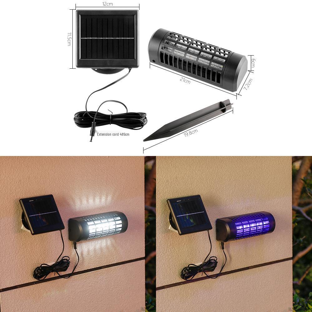 Solar Outdoor Mosquito Killer Lamp: Garden Rainproof Electric Shock Repellent