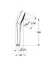 GROHE Spree 90 Ручной душ 26120000 (Хром)